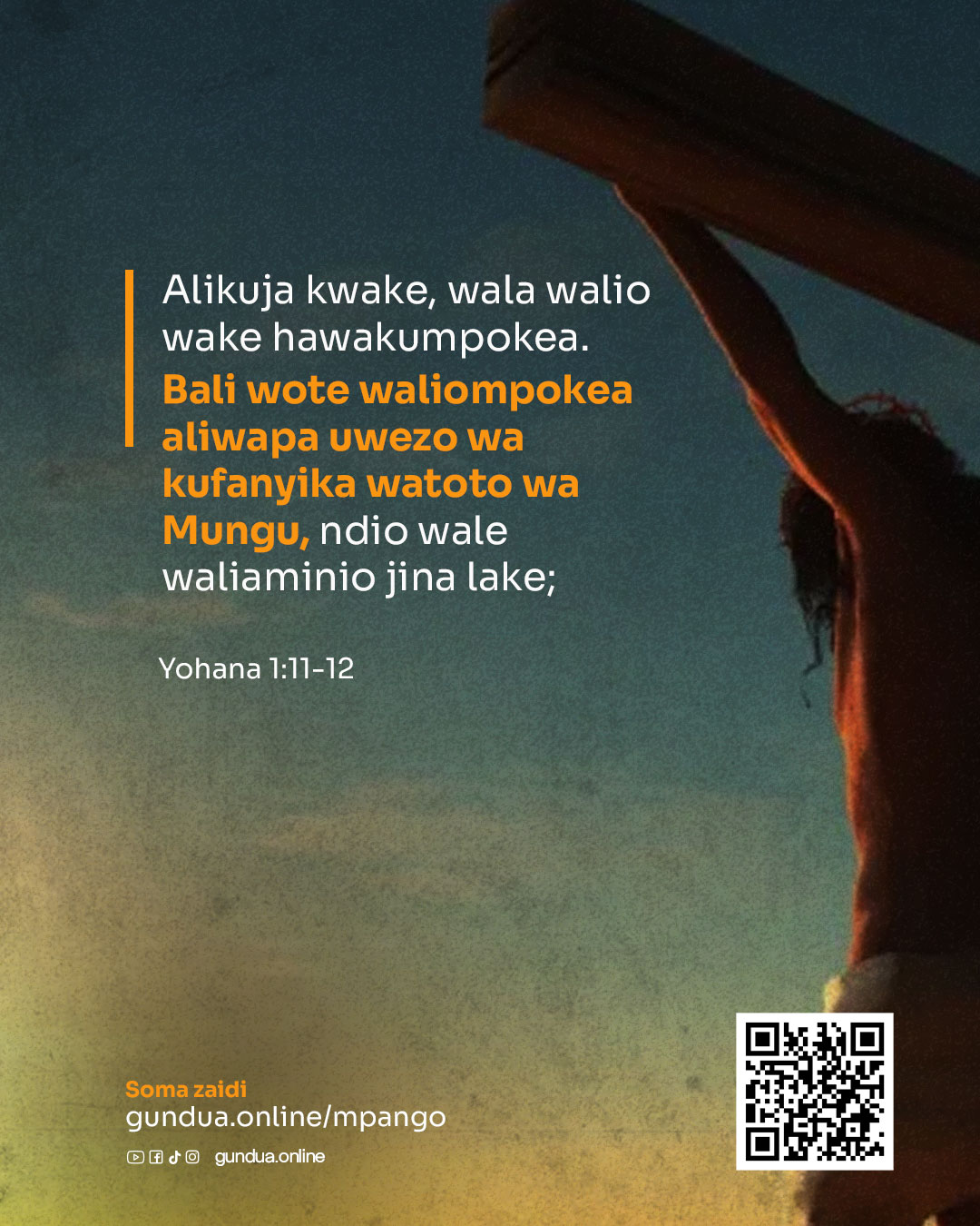 Alikuja kwake, wala walio wake hawakumpokea.