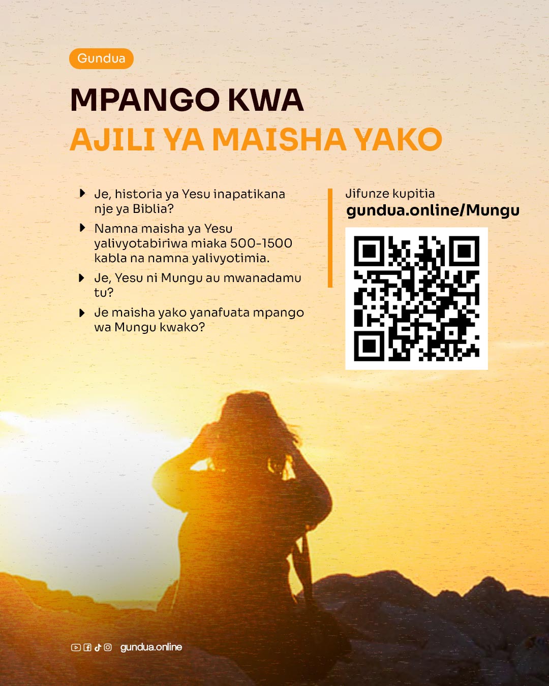Mpango Kwa Ajili ya Maisha yako