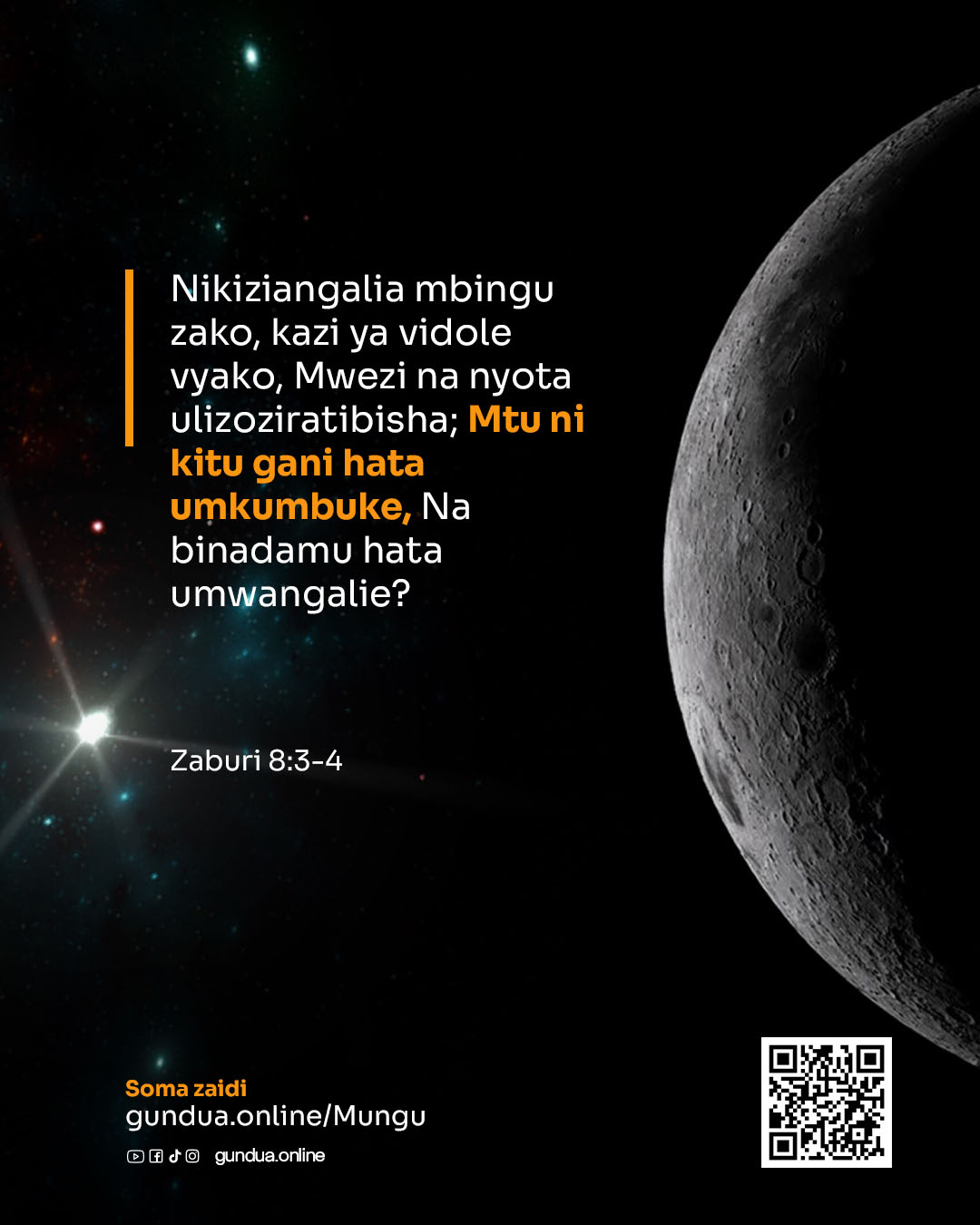 Zaburi 8:3-4